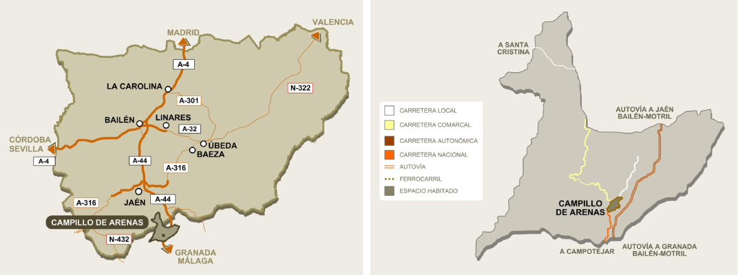 Localización Campillo de arenas